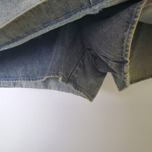 Entro NWT Denim Dash Skort Light Wash Blue Mini Skirt Jean Shorts Women's Small - Picture 8 of 14